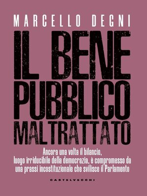 cover image of Il bene pubblico